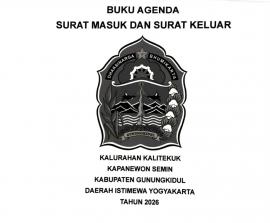 BUKU AGENDA SURAT MASUK DAN SURAT KELUAR TAHUN 2026